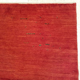 4'2" x 5'8"   Persian Gabbeh Rug Angle View