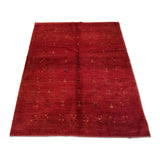 5'1" x 6'2"   Persian Gabbeh Rug Angle View