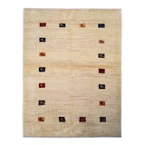 4'2" x 5'5"   Persian Gabbeh Rug Top View