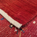 5'1" x 6'4"   Persian Gabbeh Rug Back View