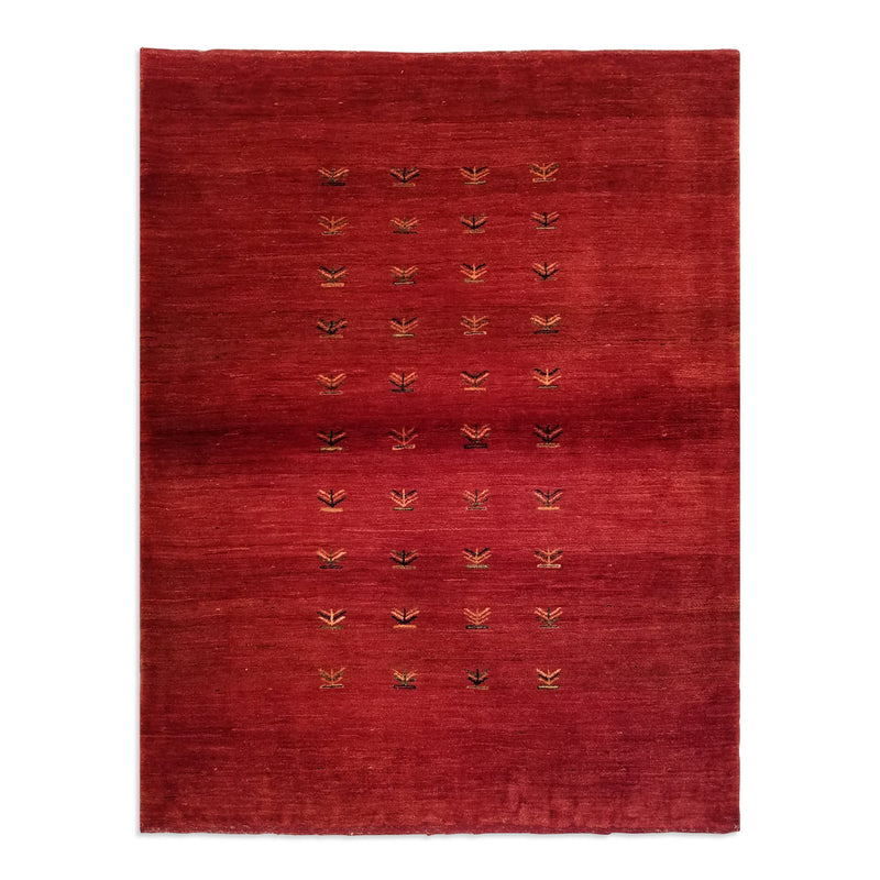 4'4" x 5'7"   Persian Gabbeh Rug Top View