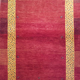 3'5" x 4'11"   Persian Gabbeh Rug Angle View