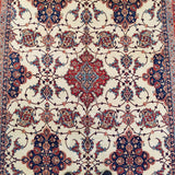 6'6" x 10'9"   Persian Isfahan Sarafian Rug Angle View