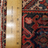 4'1" x 6'6"   Antique Persian Sarouk Ferahan Rug Back View