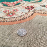 3'2" x 3'2"   Silk Persian Qom Square Rug Back View