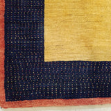 5'2" x 6'8"   Persian Gabbeh Rug Angle View