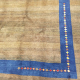 7'2" x 10'1"   Persian Gabbeh Rug Back View