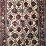 3'3" x 4'9"   Silk Persian Qom Rug Angle View