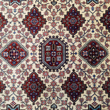 3'3" x 4'9"   Silk Persian Qom Rug Angle View