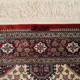 3'3" x 4'9"   Silk Persian Qom Rug Angle View