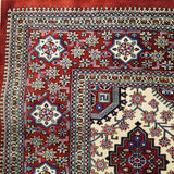 3'3" x 4'9"   Silk Persian Qom Rug Angle View