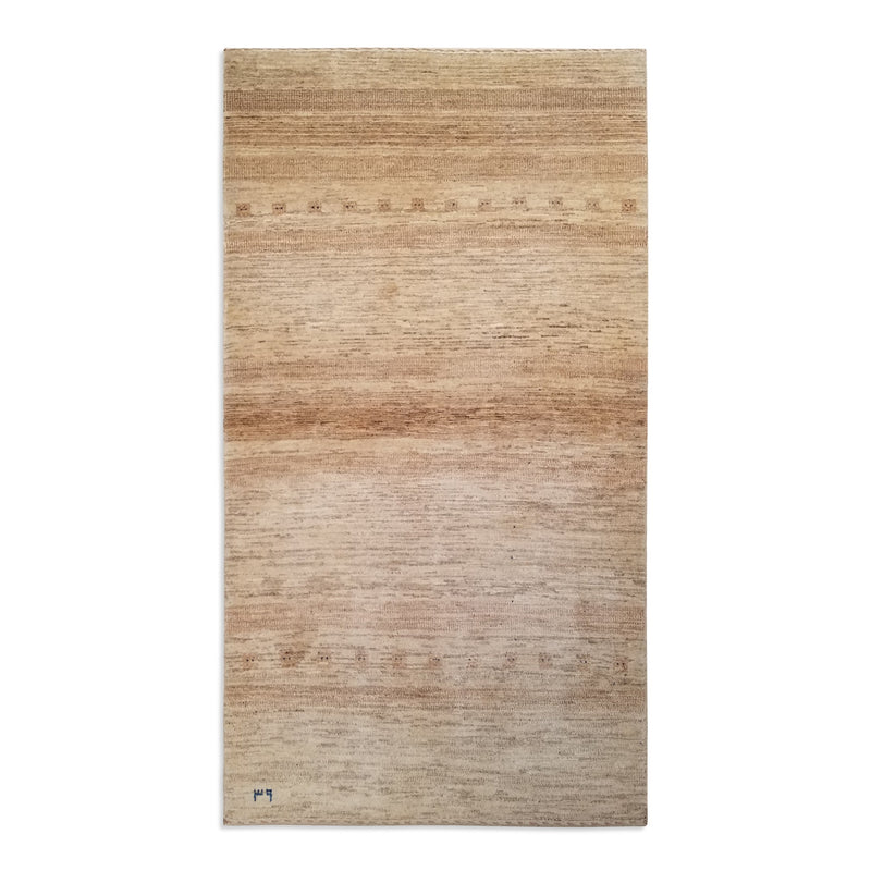 2'8" x 4'10"   Persian Gabbeh Rug Top View