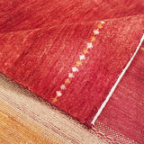3'8" x 5'10"   Persian Gabbeh Rug Back View