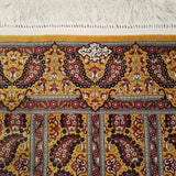 3'4" x 5'2"   Silk Persian Qom Rug Angle View