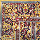 3'4" x 5'2"   Silk Persian Qom Rug Angle View