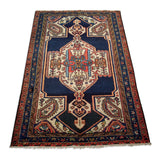 4'3" x 6'3"   Antique Persian Malayer Rug Angle View