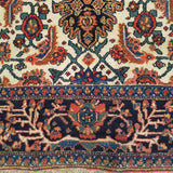 4'5" x 6'3"   Antique Persian Bakhtiar Rug Angle View