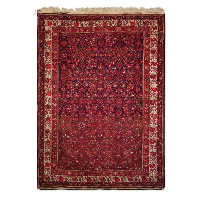 4'6" x 6'3"   Persian Malayer Rug Top View