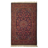 4'0" x 6'6"   Persian Keshan Rug Top View
