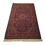 4'0" x 6'6"   Persian Keshan Rug Angle View