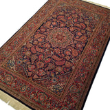 4'0" x 6'6"   Persian Keshan Rug Angle View