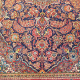 4'0" x 6'6"   Persian Keshan Rug Angle View