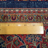 4'0" x 6'6"   Persian Keshan Rug Angle View