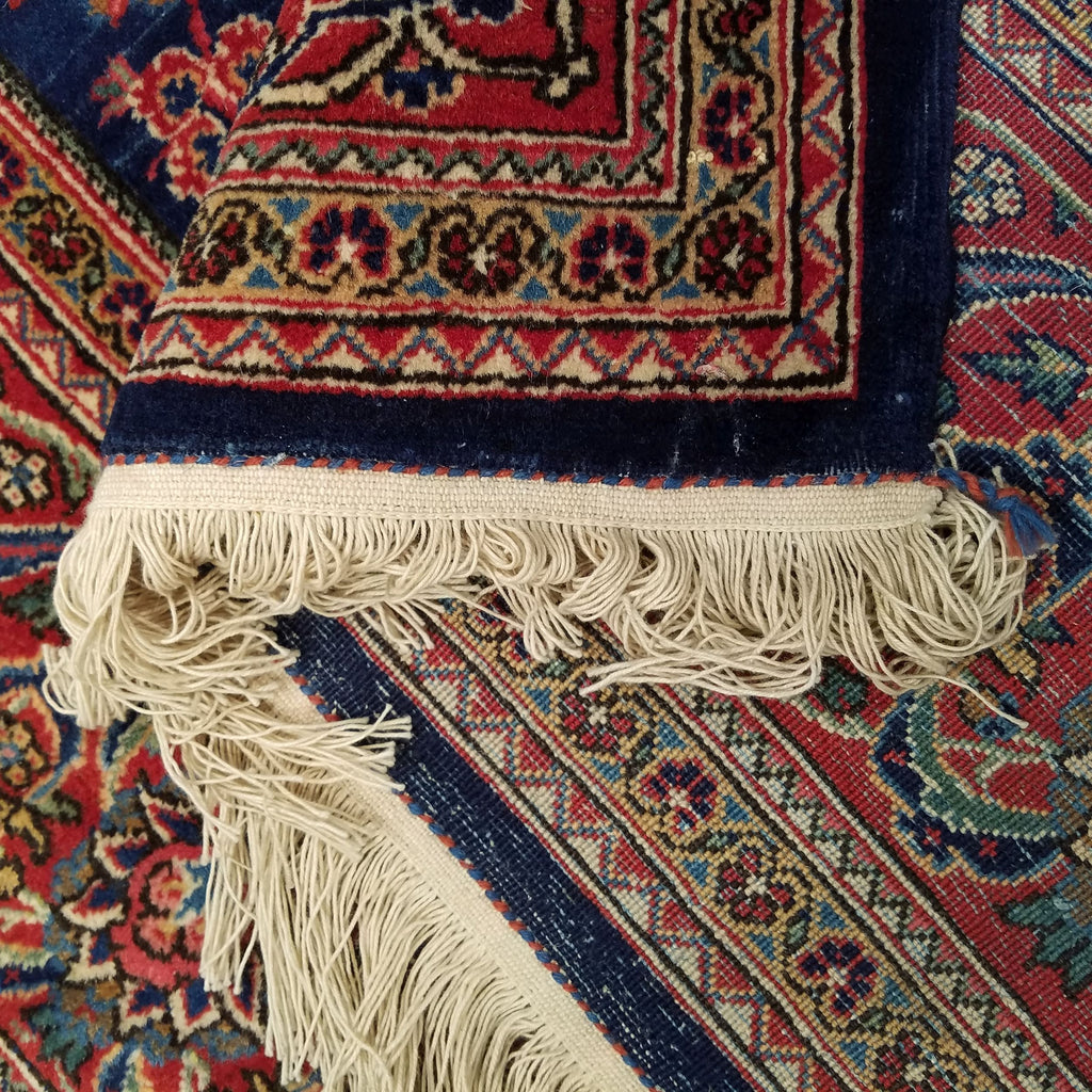 4'0" x 6'6"   Persian Keshan Rug Back View