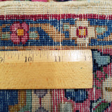 5'0" x 8'0"   Antique Persian Kerman Mihrab Prayer Design Rug Back View