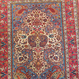 5'6" x 6'10"   Persian Isfahan Mihrab Prayer Design Rug Angle View