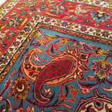5'6" x 6'10"   Persian Isfahan Mihrab Prayer Design Rug Back View