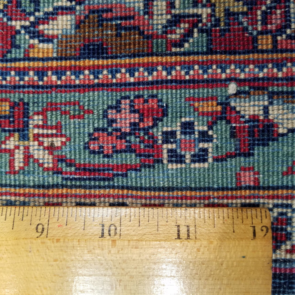 4'6" x 6'6"   Persian Keshan Rug Angle View