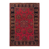 4'6" x 6'6"   Antique Persian Keshan Rug Top View