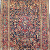 4'6" x 6'6"   Persian Keshan Rug Angle View