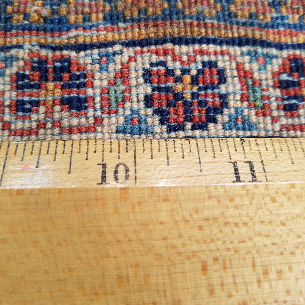 4'6" x 6'6"   Persian Keshan Rug Back View