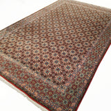 7'3" x 11'3"   Persian Qom Veramin Design Rug Angle View