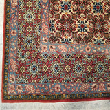 7'3" x 11'3"   Persian Qom Veramin Design Rug Angle View