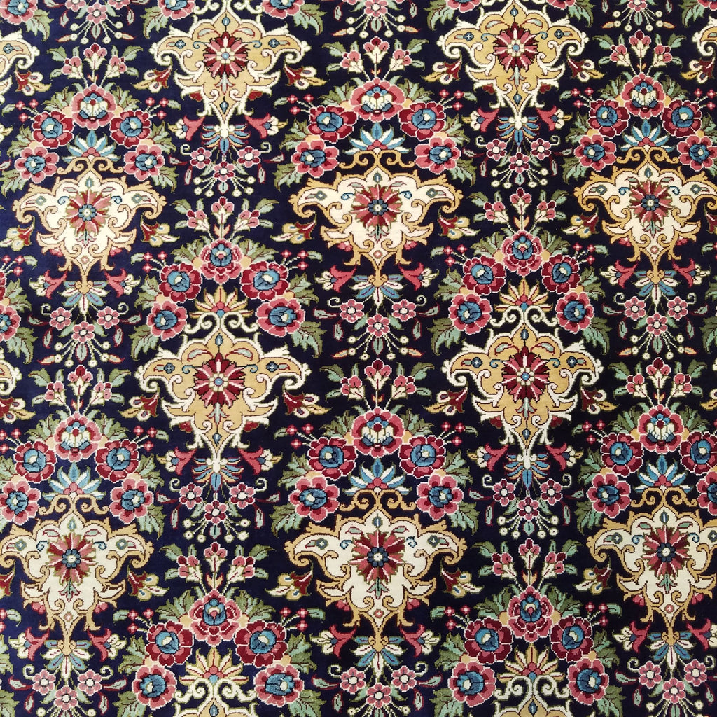 3'4" x 5'0"   Silk Persian Qom Rug Angle View