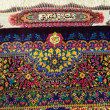 3'3" x 5'3"   Silk Persian Qom Color Genie Rug Angle View