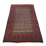 4'8" x 7'3"   Antique Persian Tabriz Paisley Design Rug Angle View