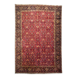 8'10" x 11'11"   Persian Heriz Rug Top View