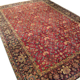 8'10" x 11'11"   Persian Heriz Rug Angle View