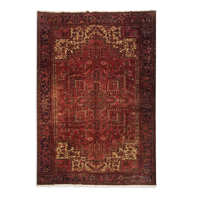 7'11" x 11'0"   Persian Heriz Rug Top View
