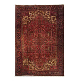 7'11" x 11'0"   Persian Heriz Rug Top View