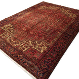 7'11" x 11'0"   Persian Heriz Rug Angle View