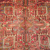 7'11" x 11'0"   Persian Heriz Rug Angle View