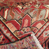 9'8" x 13'9"   Persian Heriz Rug Angle View