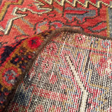 9'9" x 13'7"   Persian Heriz Rug Back View