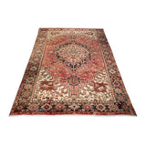8'3" x 10'11"   Persian Heriz Rug Angle View