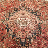 8'3" x 10'11"   Persian Heriz Rug Angle View